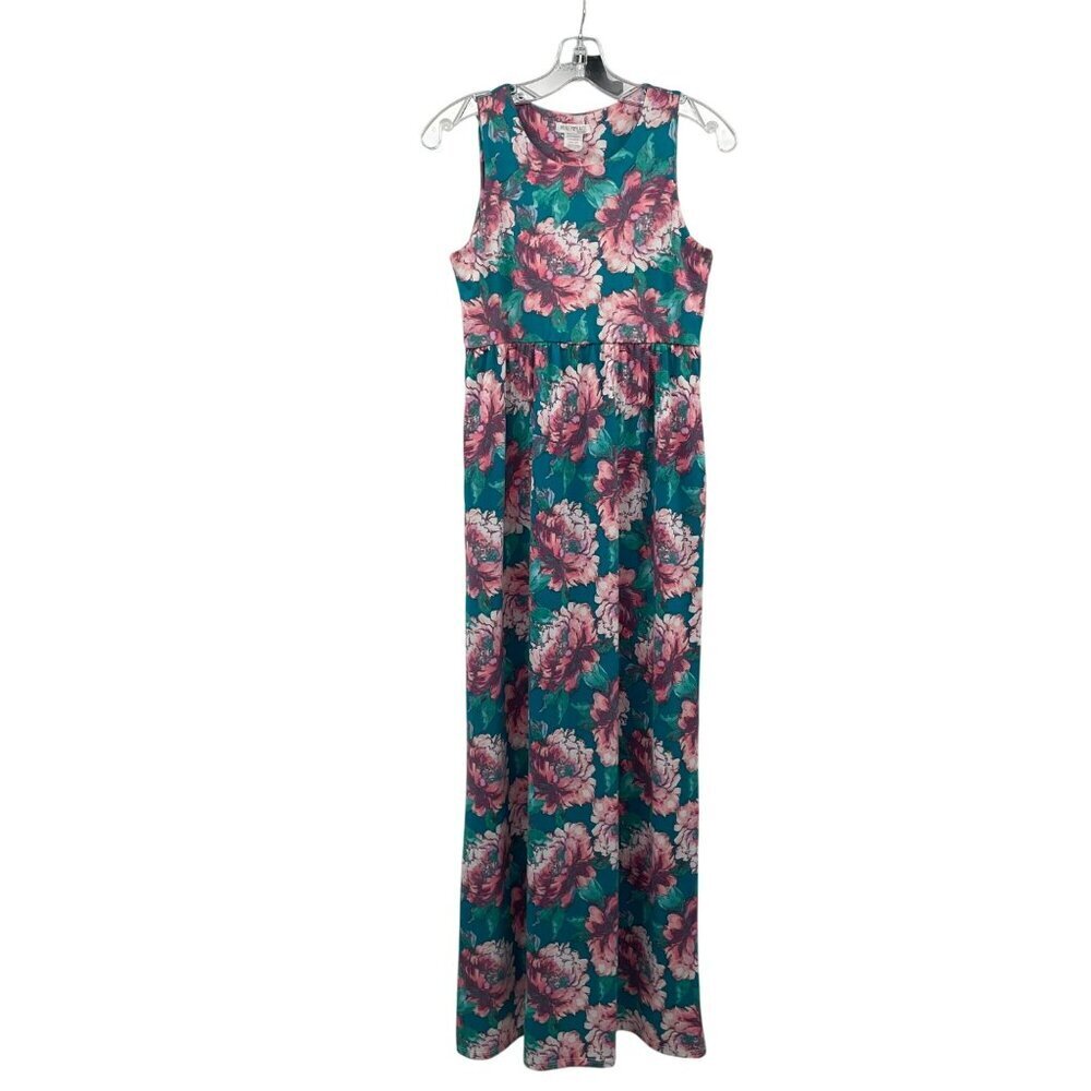 Honey & Lace Womens Floral Maxi Sleeveless Multicolor Size Medium